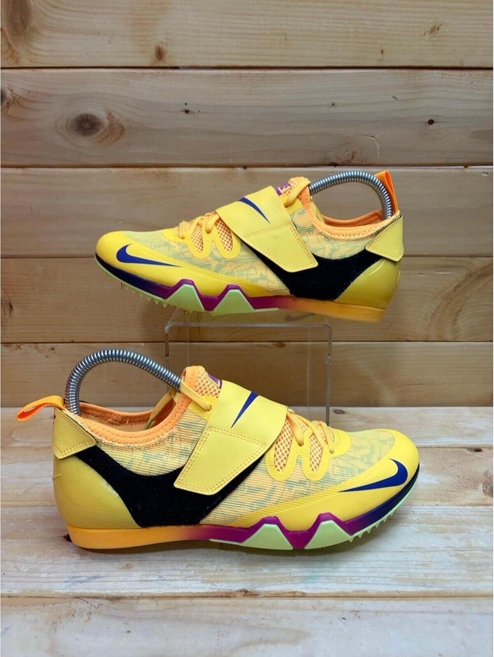 Nike Zoom Pole Vault Elite Track Shoes Citron Pulse Spikes FZ9649-800 M 7 W 8.5